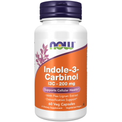 NOW FOODS Indole-3-Carbinol (I3C) 200 mg 60 veg caps.