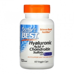 DOCTOR'S BEST Hyaluronic Acid + Chondroitin Sulfate 60 caps.