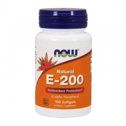 NOW FOODS Witamina E-200 Natural 100 gels