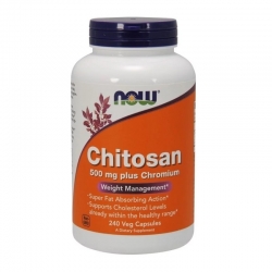 NOW FOODS Chitosan 500 mg with Chromium 240 veg.caps.