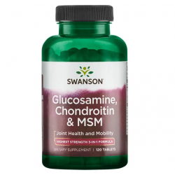 SWANSON Glucosamine, Chondroitin & MSM 120 tabl.