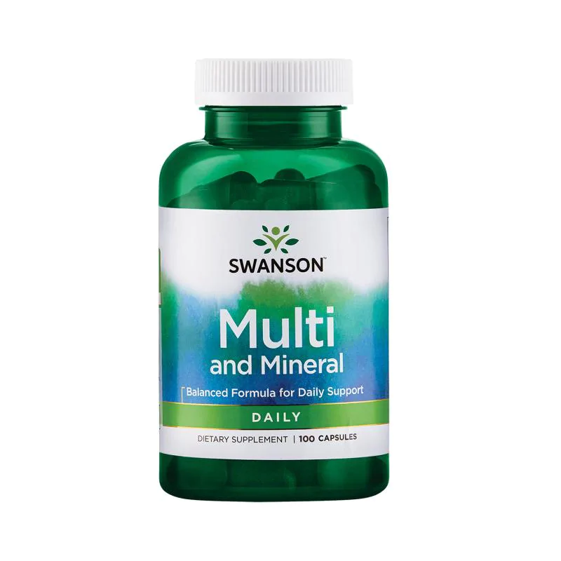 SWANSON Daily Multi-Vitamin Minerals 100 caps.