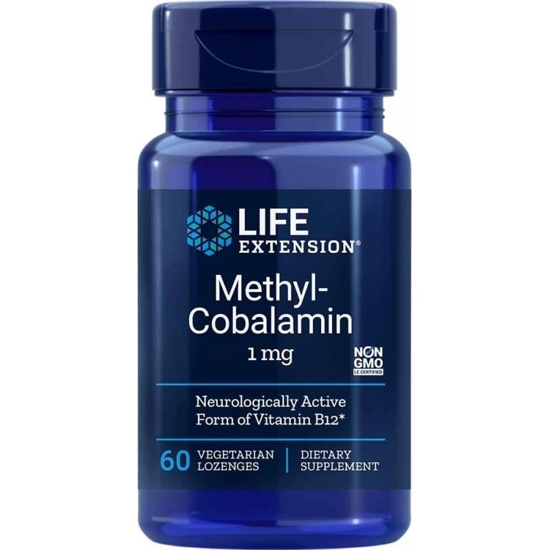 LIFE EXTENSION Methylocobalamin 1mg 60 vege lonzoges.