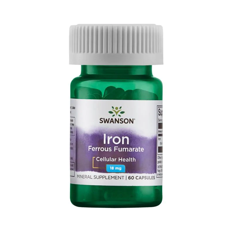 SWANSON Iron Ferrous Fumarate 18 mg 60 caps.