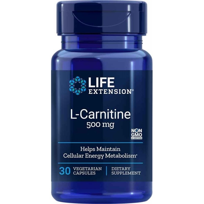 LIFE EXTENSION L-Carnitine 500mg 30 vcaps.