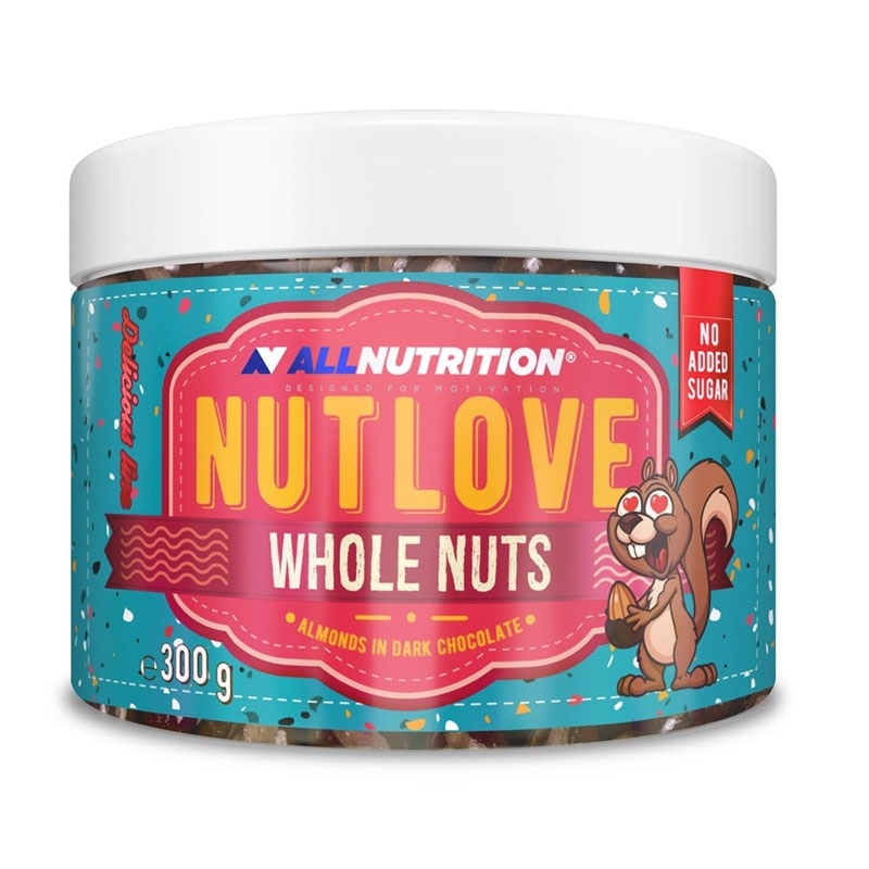 ALLNUTRITION Nutlove Wholenuts - Migdały w ciemnej czekoladzie 300g