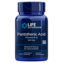 LIFE EXTENSION Pantothenic Acid 500mg 100 vcaps.