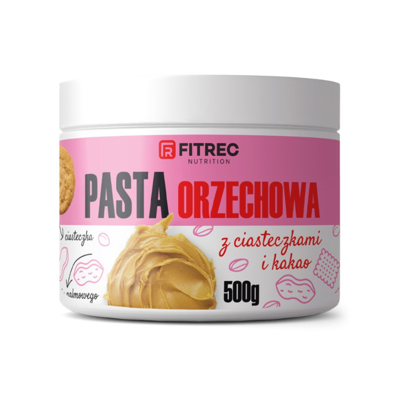 FITREC Pasta Orzechowa Ciastko i Kakao 500g