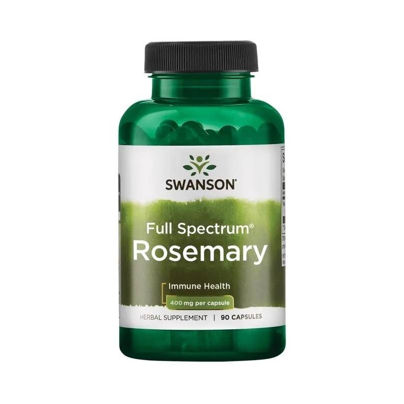 SWANSON Rosemary 400mg 90 kaps.