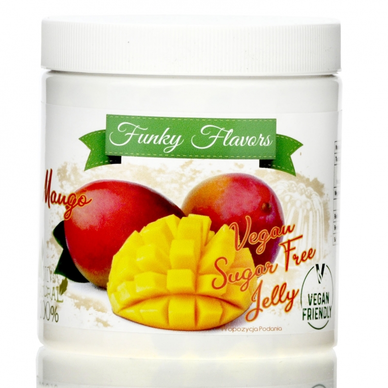 FUNKY FLAVORS Vegan Sugar Free Jelly 350g Mango