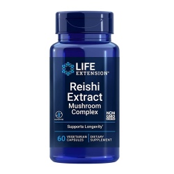 LIFE EXTNSION Reishi Extract Mushroom Complex 60 veg caps.
