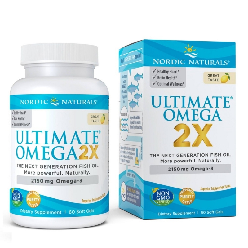 NORDIC NATURALS Ultimate Omega Lemon 2X 2150 mg 60 softgels