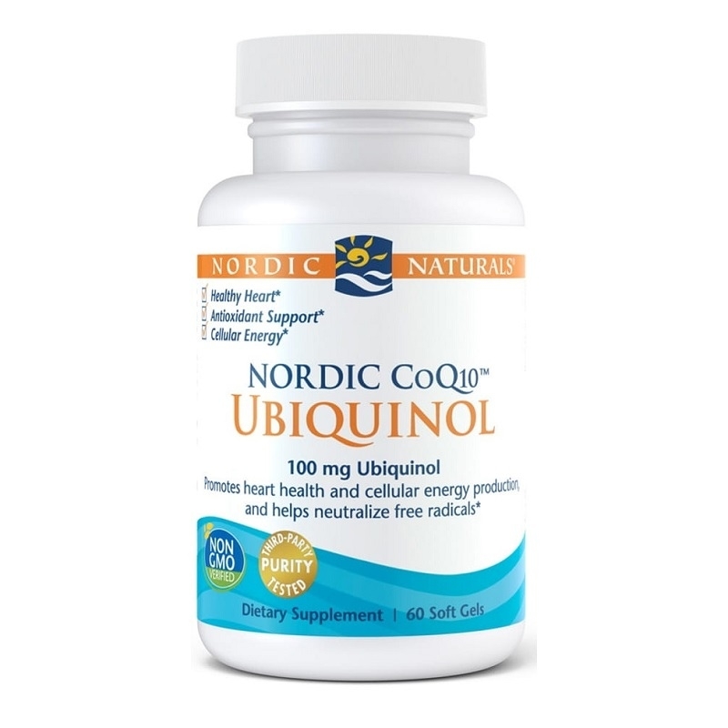 NORDIC NATURALS CoQ10 Ubiquinol 100 mg 60 gels.