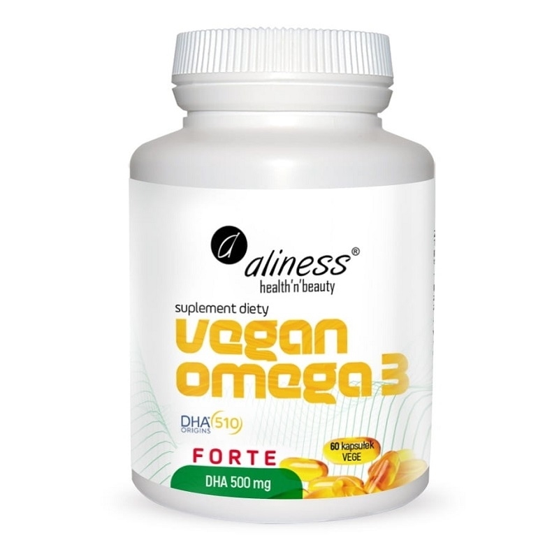 ALINESS Vegan Omega Forte DHA 500mg 3 60 vcaps.