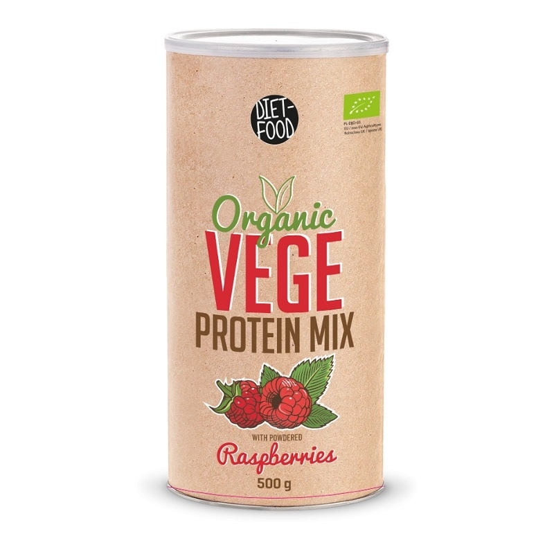DIET FOOD Vege Protein Mix 500g Malina