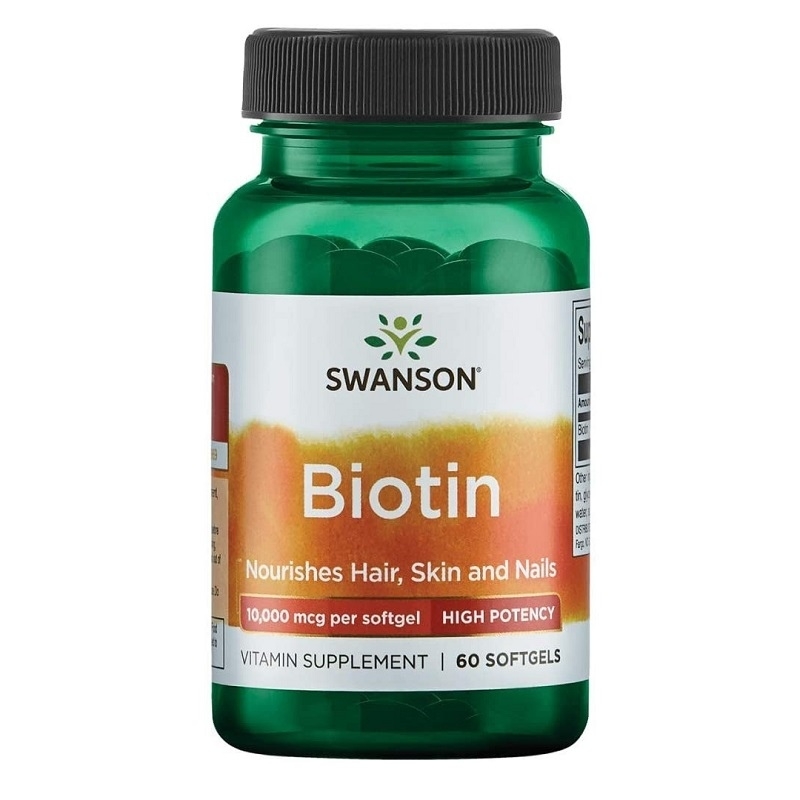 SWANSON Biotin 10 000mcg 60 gels.