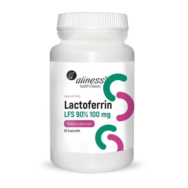 ALINESS Lactoferrin LFS 90% 100mg 60 kaps.