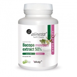 ALINESS Bacopa Monnieri Extract 50% 500mg 100 vcaps.