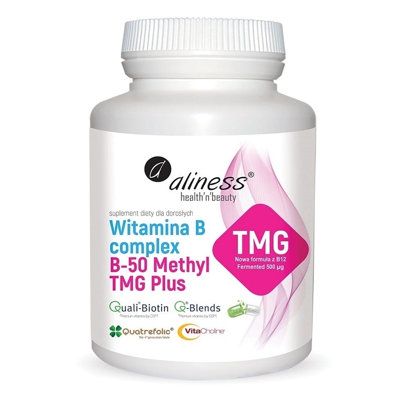 ALINESS Witamina B50 Methyl TMG Plus 100 vcaps.