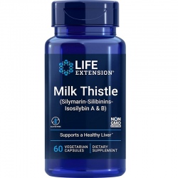 LIFE EXTENSION Milk Thistle,Silymarin-Silibinins-Isosilybin A & B 60 veg caps.