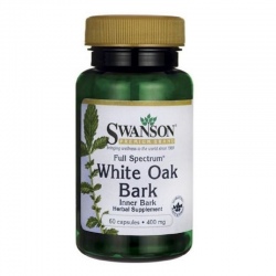 SWANSON Full Spectrum White Oak Bark 400mg 60 kaps.