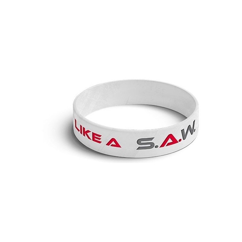 TREC WEAR Wristband 015 SAW White