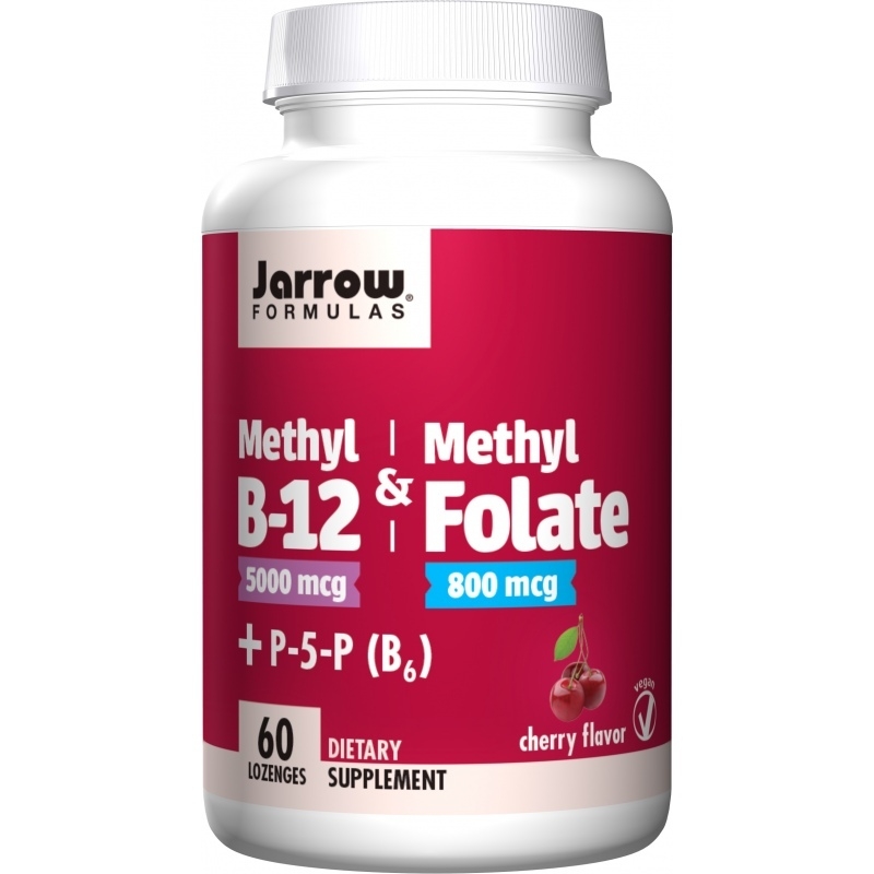 JARROW FORMULAS Methyl B-12 & Methyl Folate 60 żujek