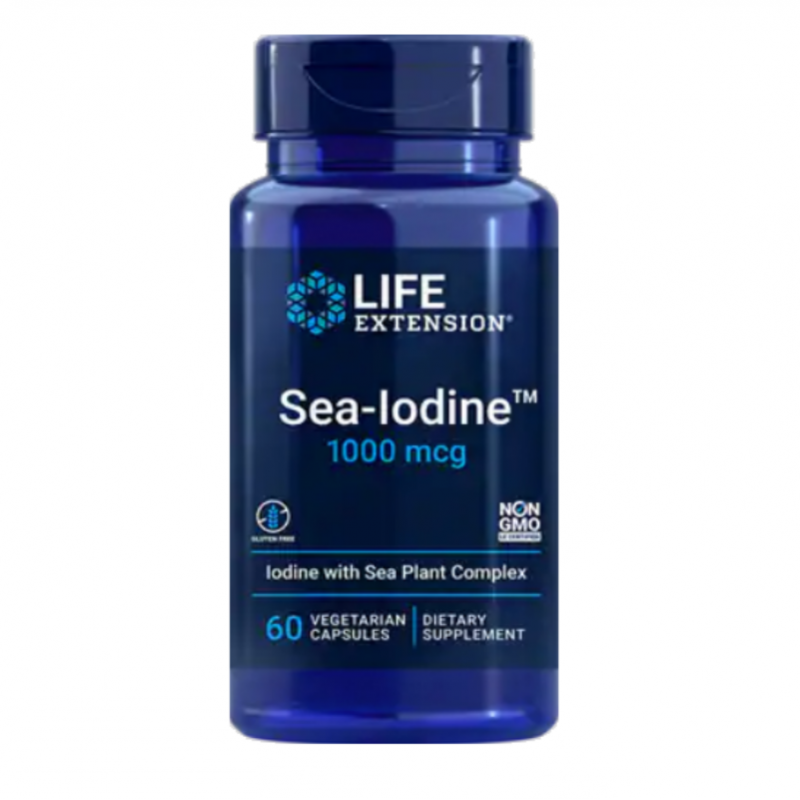 LIFE EXTENSION Sea Iodine 1000 mcg 60 veg caps.