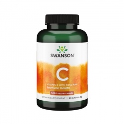 SWANSON Vitamin C 1000 mg with Rose Hips 90 capsules