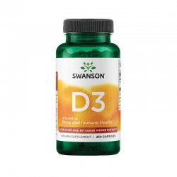 SWANSON High Potency Vitamin D-3 2000 IU 250 caps.