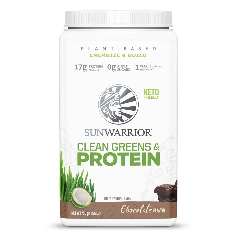 SUNWARRIOR Clean Greens Protein 750 g Czekolada