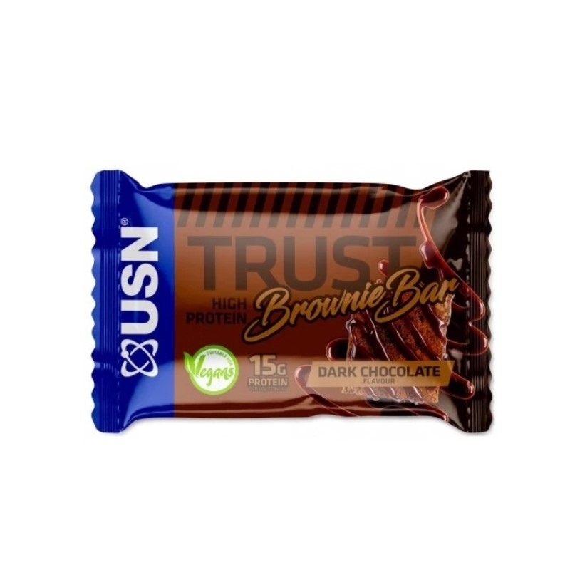 USN Trust Vegan Brownie Bar 60 g Dark Chocolate
