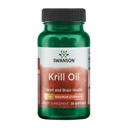 SWANSON Krill Oil Maximum Strength 30 gels.