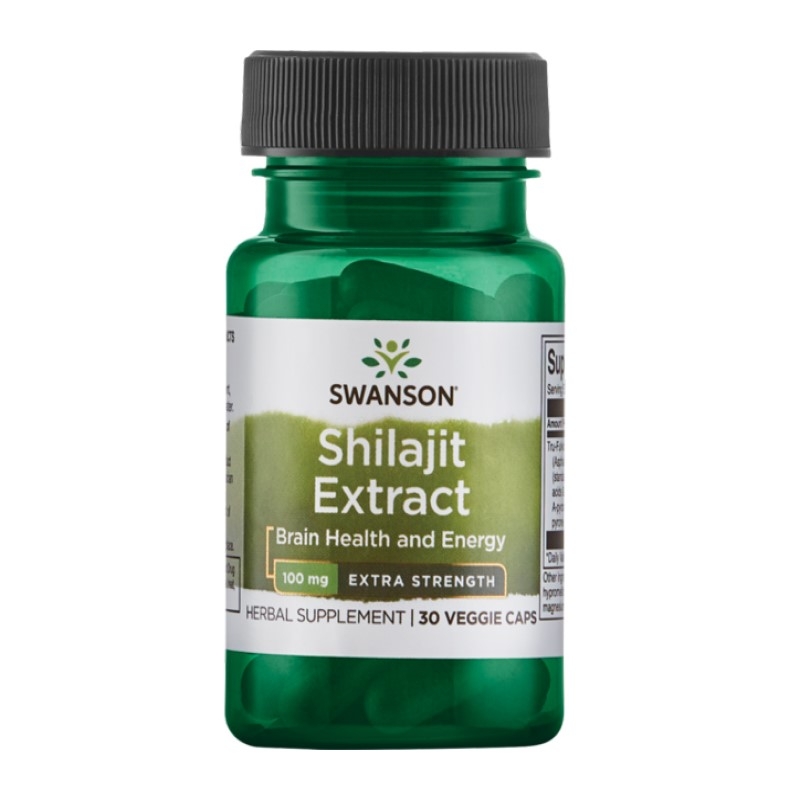 SWANSON Extra Strength Shilajit 100 mg 30 vege caps.