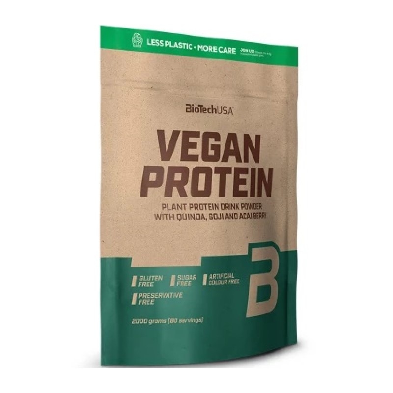 BIOTECH Vegan Protein 2000 g SMAKI  CZEKOLADOWE