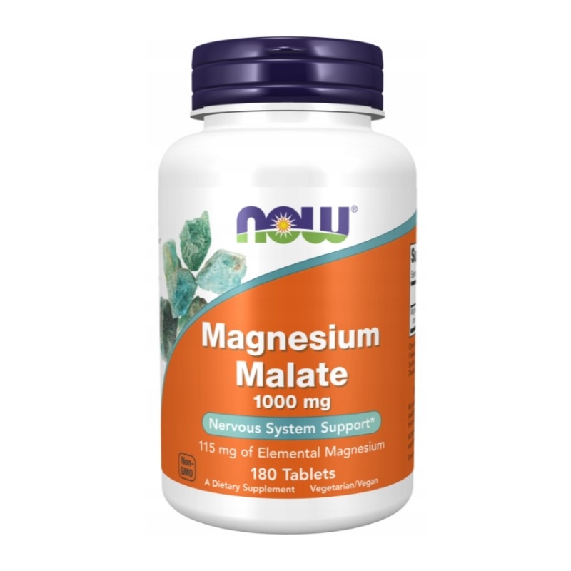 NOW FOODS Magnesium Malate 1000 mg 180 tabs.