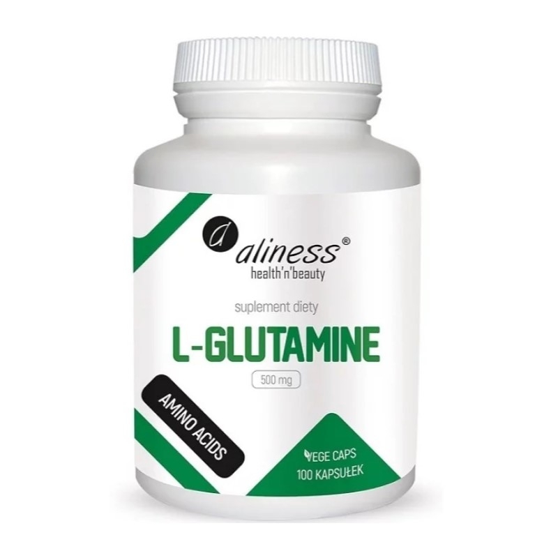 ALINESS L-Glutamine 500mg 100 veg caps.