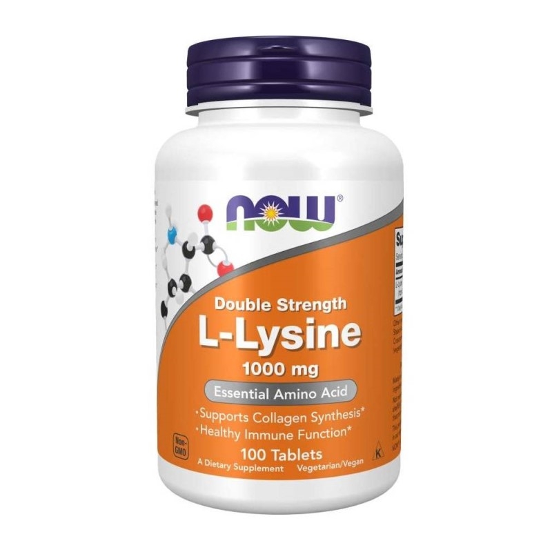 NOW FOODS L-Lizyna 1000 mg 100 tabs.