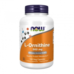 NOW Fooods L-Ornithine 500 mg 120 kaps.