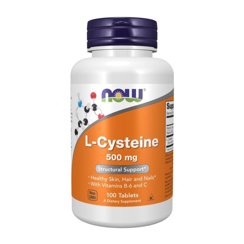 NOW FOODS L-Cysteina 500 mg 100 tabs.