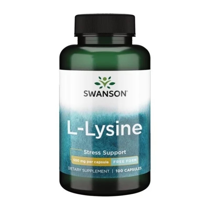 SWANSON Free Form L-Lizyna 500 mg 100 kaps.