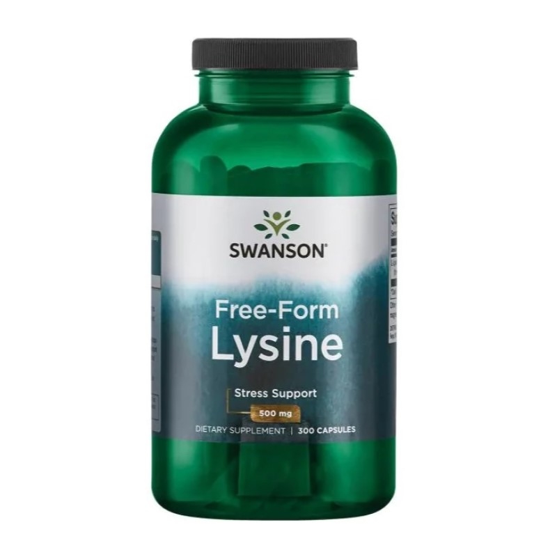 SWANSON Free Form L-Lizyna 500 mg 300 caps.