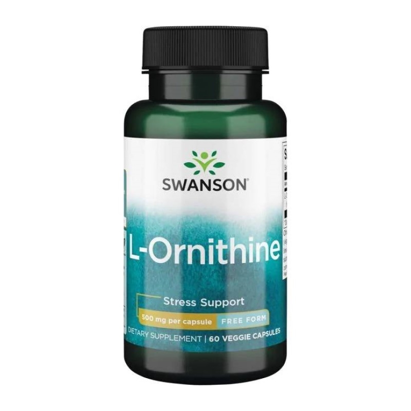SWANSON L-Ornityna 500 mg 60 caps.
