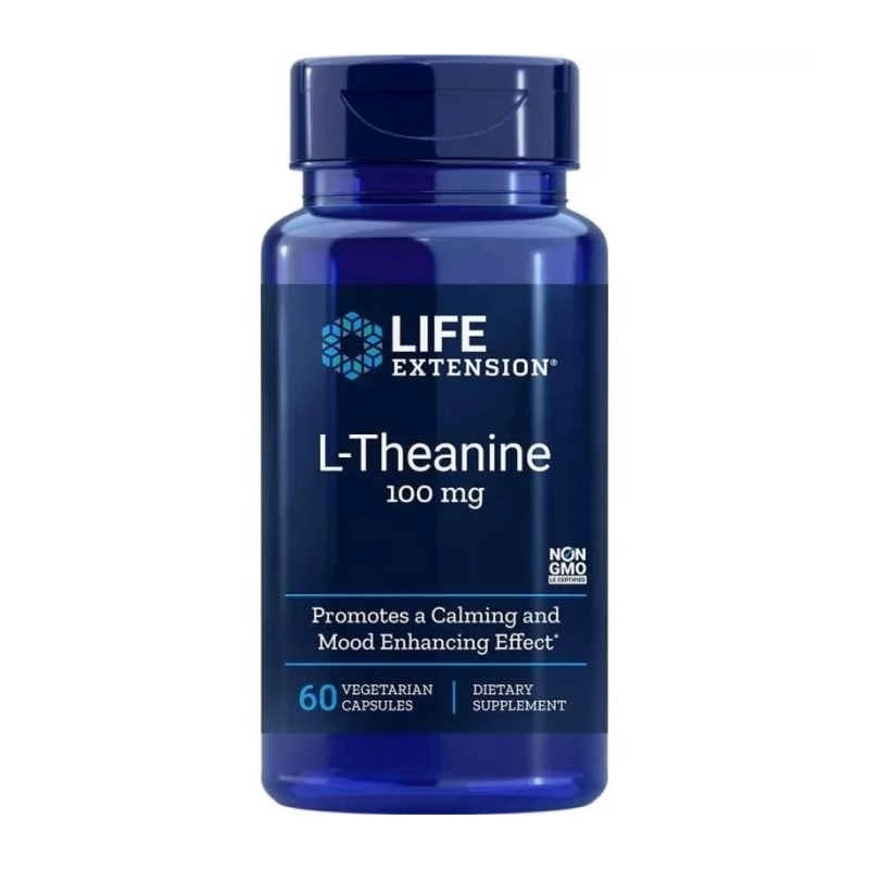 LIFE EXTENSION L-Theanina 100 mg 60 veg caps.