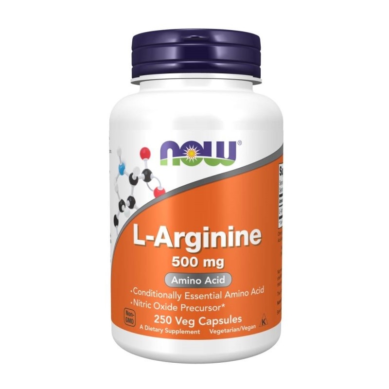 NOW Foods L-Arginine 500 mg - 250 capsules
