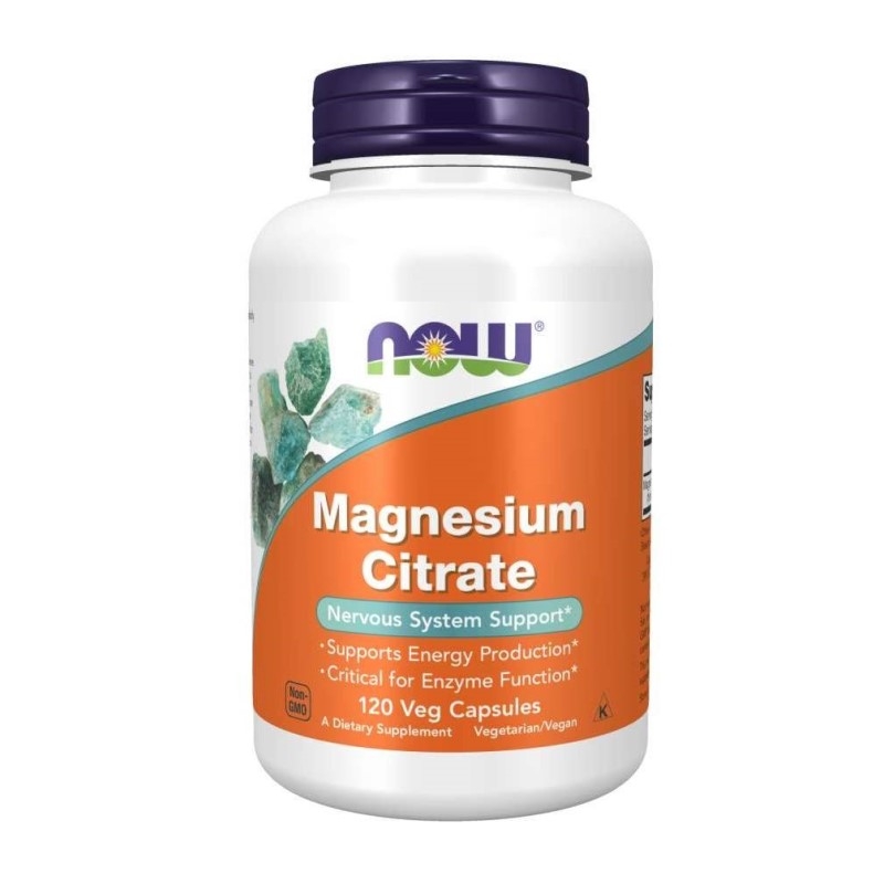 NOW FOODS Magnesium citrate 120 vcaps.
