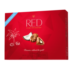 RED Praliny Mleczna Czekolada z nadzieniem Kokosowym 132 g