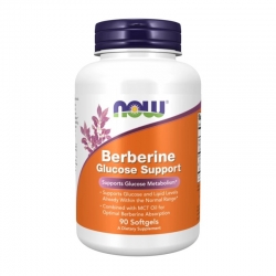 NOW FOODS Berberine Glucose Support 90 gels.