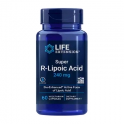 LIFE EXTENSION Super R-Lipolic Acid 240 mg 60 veg caps.