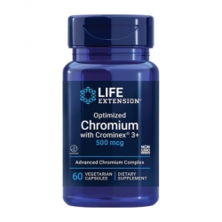 LIFE EXTENSION Optimized Chromium Crominex 3+ 500mcg 60 vcaps.